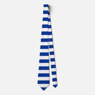 Gravata linha branca azul de bandeira israel da grécia fin