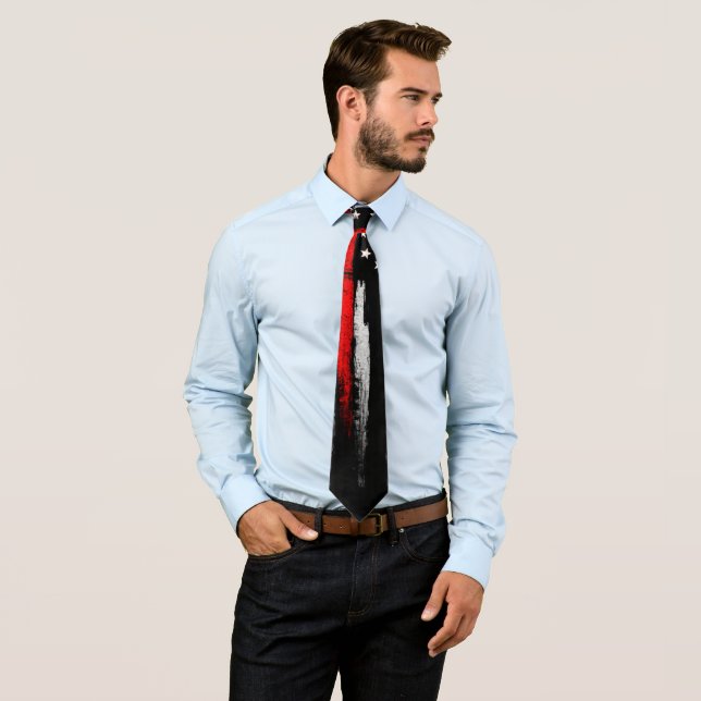 Gravata Linha vermelha fina (In Situ)