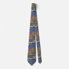 Gravata Lion Papercut Pattern Tie