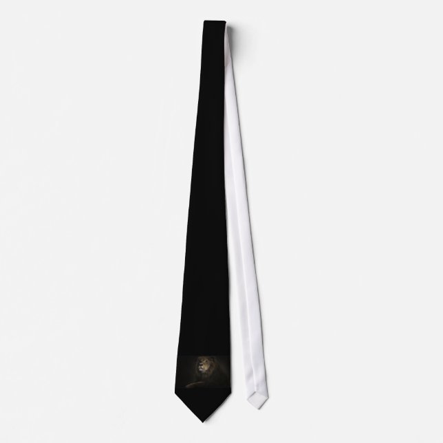 Gravata Lion Tie - Black (Frente)