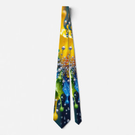 Gravata Liquid Color Explosion Necktie