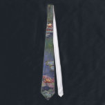 Gravata Lírios de água de Claude Monet<br><div class="desc">Esta pintura é uma um a série de pinturas a óleo por Claude Monet impressionista francês (1840-1926) que descreve o jardim de Monet em Giverny e era o foco principal da produção artística de Monet durante os últimos trinta anos de sua vida.</div>