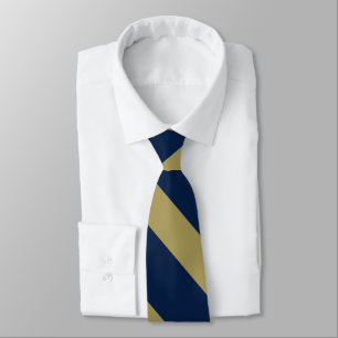 Gravata Listra azul e Dourado da universidade
