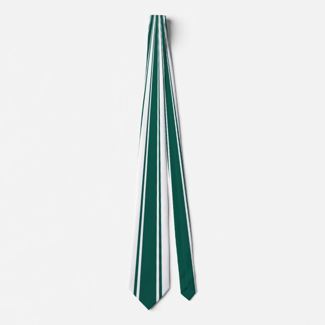 Gravata Listra Funky Verde Teal (Frente)