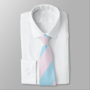 Gravata Listrada Rosa e Azul para Homens