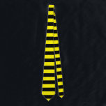 Gravata Listras Amarelas e Pretas<br><div class="desc">Padrão de faixa horizontal amarela e preta</div>
