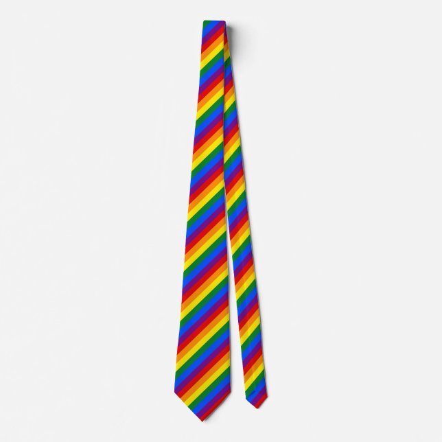 Gravata Listras da Bandeira Gay (Frente)