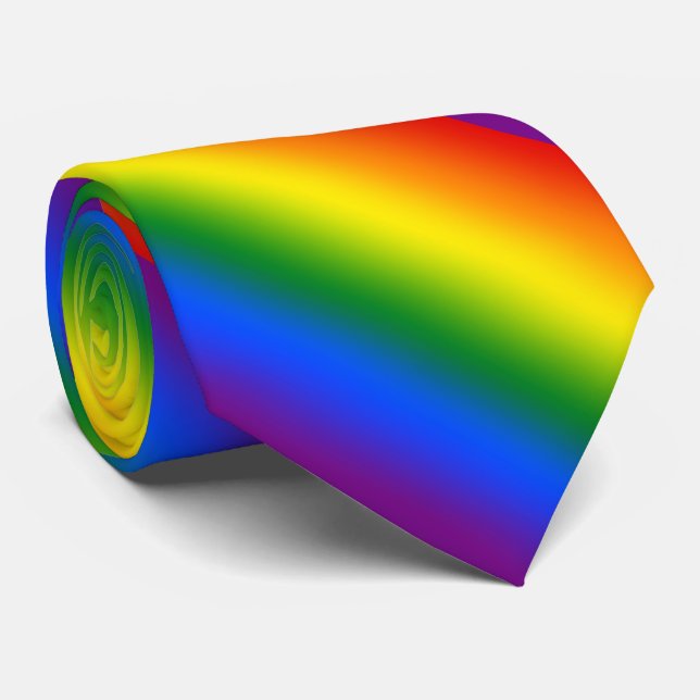 Gravata Listras do inclinação do arco-íris (Rolled)