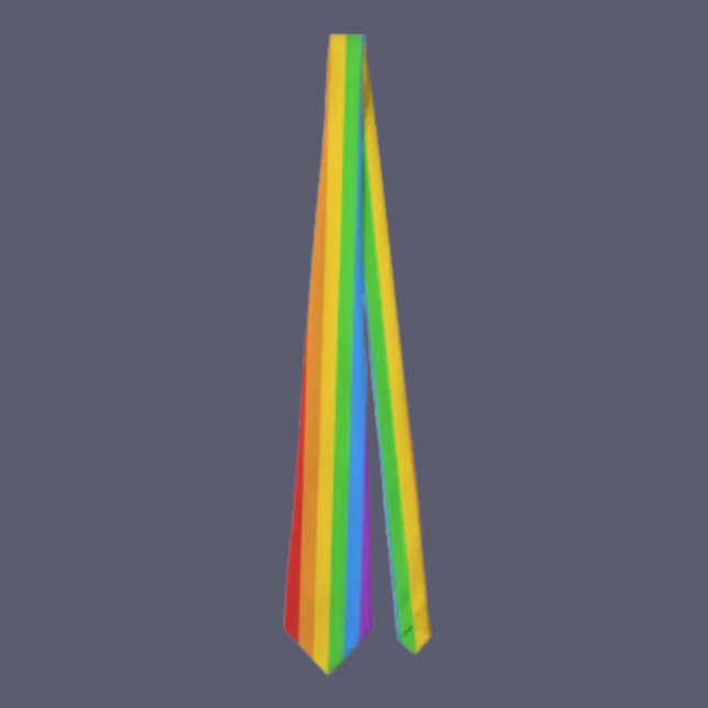 Gravata Listras do Orgulho: Bandeira Arco-Íris Vertical (Criador carregado)