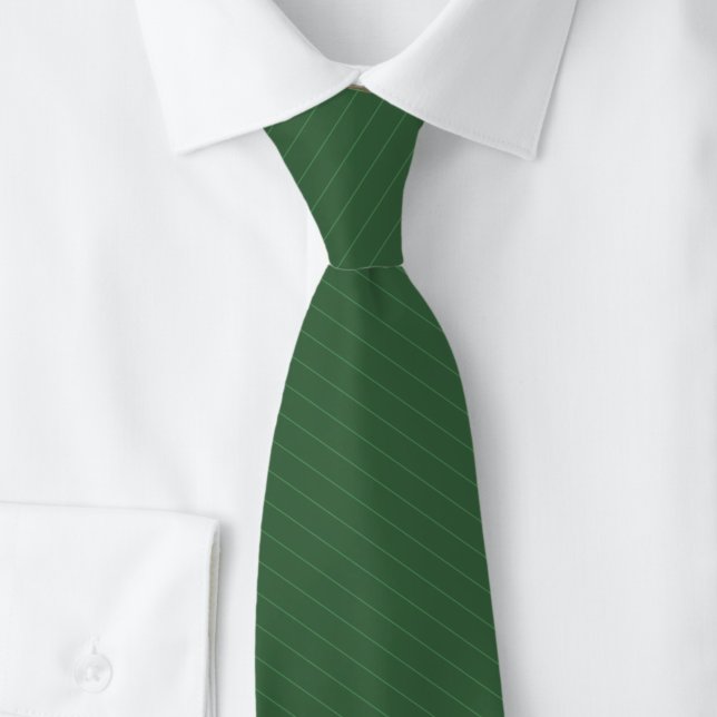 Gravata Listras Finas Verde Caçador (Criador carregado)