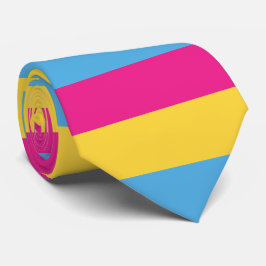 Gravata Listras Pansexual do design | da bandeira do