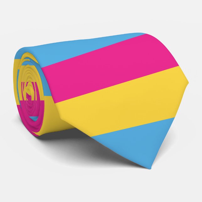 Gravata Listras Pansexual do design | da bandeira do (Rolled)