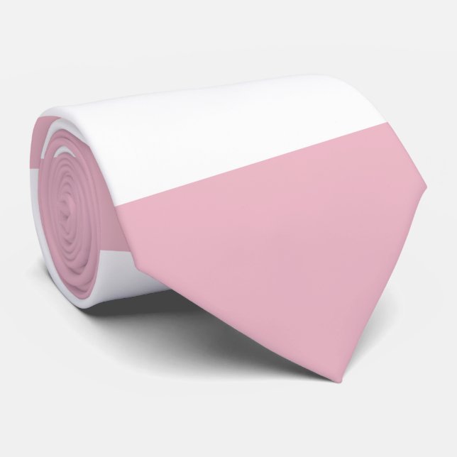 Gravata Listras Rosa, Listras Brancas, Padrões Laminados (Rolled)
