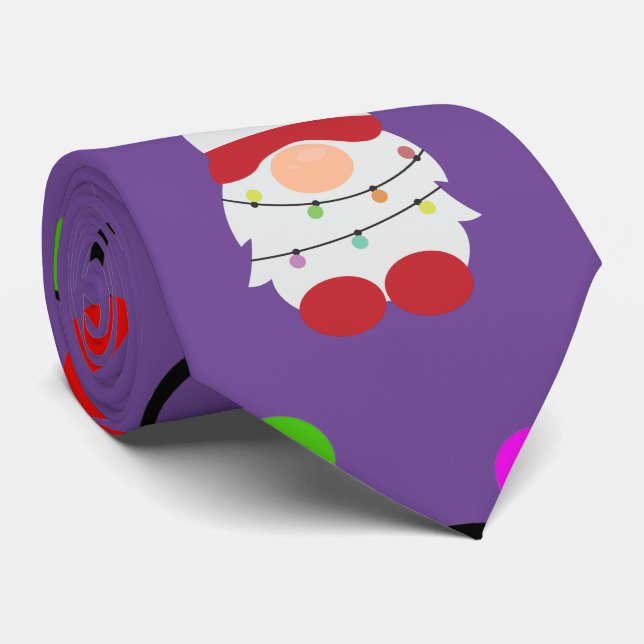 Gravata Lit Christmas Gnomo (Rolled)