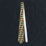 Gravata Lites de Chanukah<br><div class="desc">um chanukah bonito Menorah em máscaras mornas ou alaranjado,  amarelo & vermelho & fuschia. disponível em todos os produtos.</div>