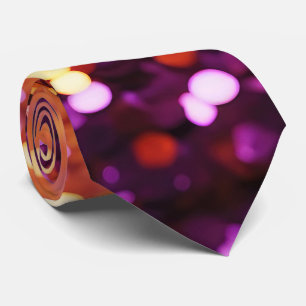 Gravata Lítima Dourada Laranja Roxo