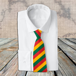 Gravata Lituânia Gravatas, moda Lituânia Bandeira
