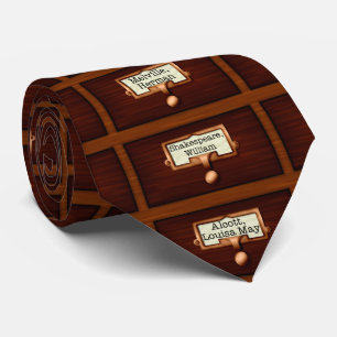 Gravata Livros de Biblioteca Catálogo de Cartões de Madeir