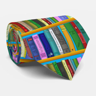 Gravata Livros sobre prateleiras Thunder_Cove