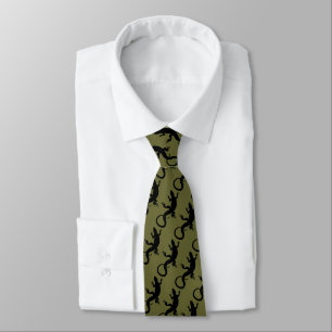 Gravata Lizard Art Tie Legal Reptile Gifts & Lizard Roupa