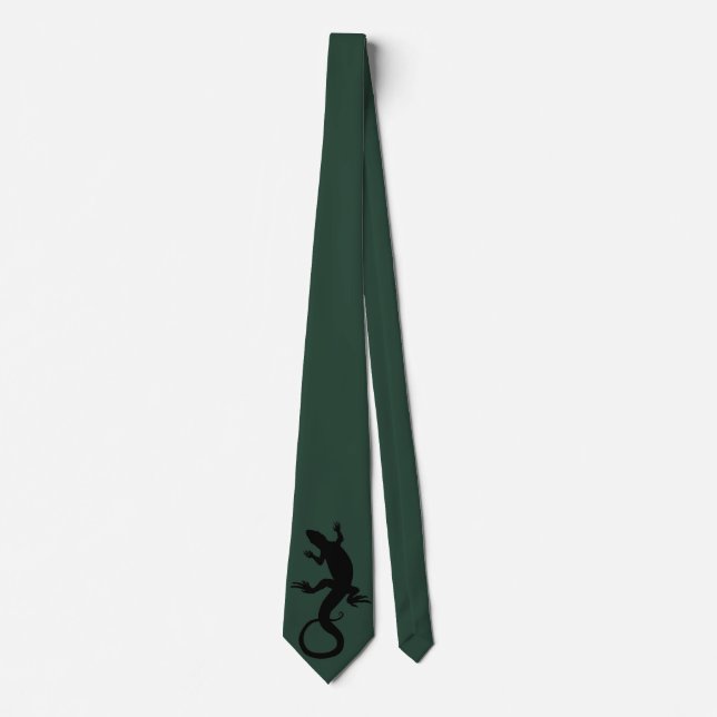 Gravata Lizard Art Tie Legal Reptile Gifts & Lizard Roupa (Frente)