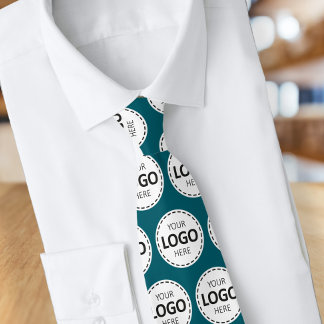 Gravata Logo Upload Custom Business Teal Neck Tie