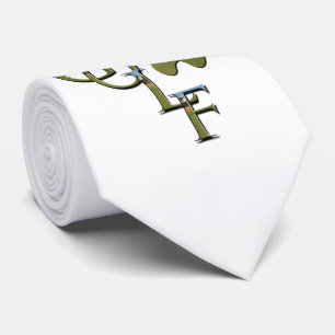 Gravata Logotipo De Golfe Interligado E Curso De Golfe,