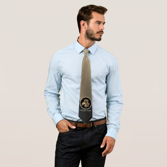 Gravata Logotipo Dourado Elegante profissional (In Situ)