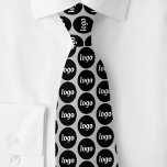 Gravata Logotipo simples Cinzas de Prata Comercial<br><div class="desc">Design de logotipo simples para promover a lealdade da marca e promover sua pequena empresa. Substitua o logotipo pelo seu e altere a cor de fundo na Ferramenta Design para personalizar ainda mais.</div>