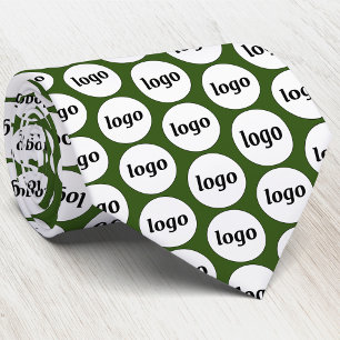 Gravata Logotipo Simples Empresarial Verde Floresta