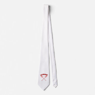 Gravata Logotipo vermelho do Lacrosse