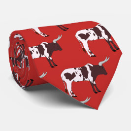 Gravata Longhorn Steer Team Mascot Necktie de Futebol