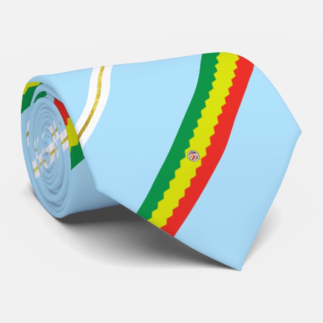Gravata Los Angeles stripes flag Neck Tie (Rolled)