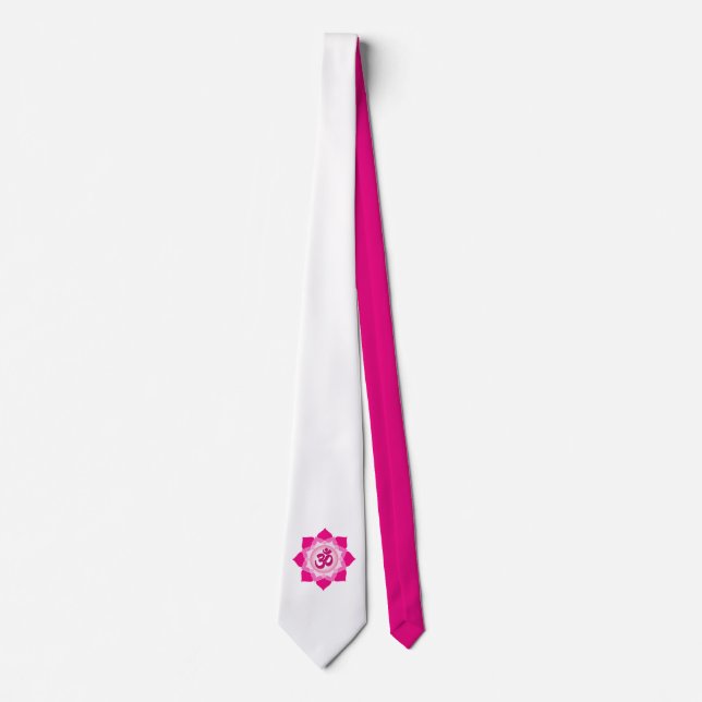 Gravata Lótus rosa (Frente)