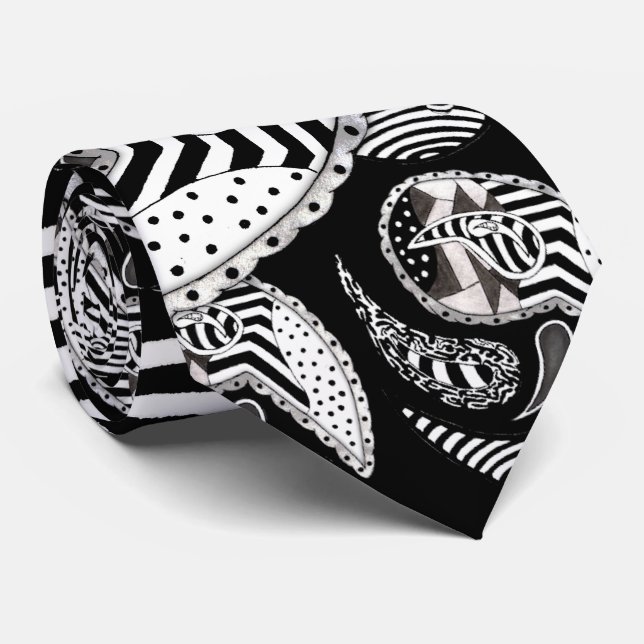 Gravata Louco Paisleys (Rolled)