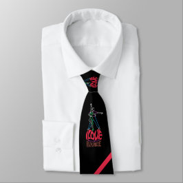 Gravata Love Ballroom Dance Neck Tie