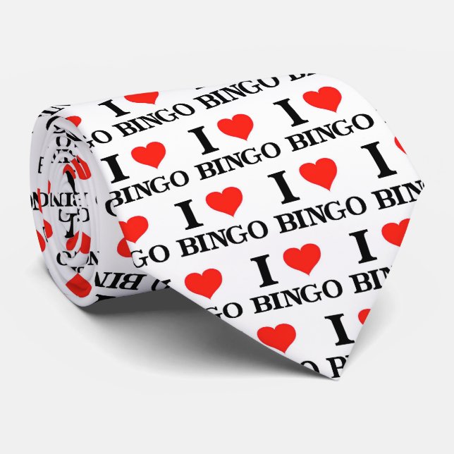 Gravata Love Bingo Neck Tie (Rolled)