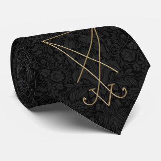 Gravata Lucifer Alchemy Sigil Gothic Art