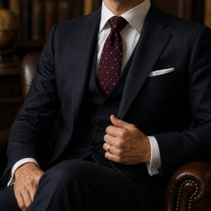 Gravata Luxo Champagne Antique Plum Noir