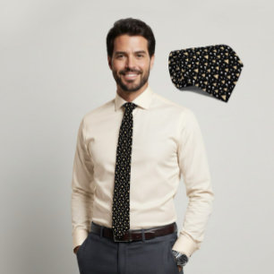 Gravata Luxo Midnight Geometry