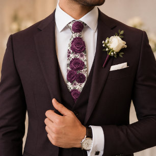 Gravata Luxuoso Casamento de Rosa e Dália em Tonalidade Am