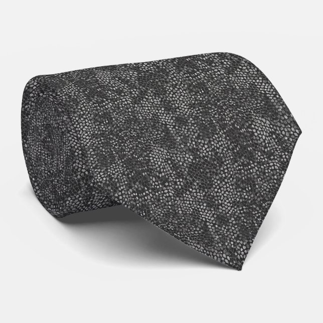 Gravata Luxury Snake Skin Texture Pattern (Rolled)