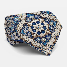 Gravata Luxury Statement Moroccan Diamond Neck Tie