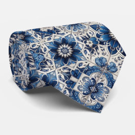 Gravata Luxury Statement Moroccan Tiled Faux Silk Neck Tie