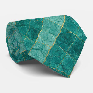 Gravata Luxury Stone Tie Turquesa, Azul Turquesa & Mármo