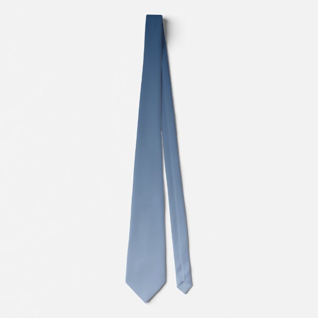 Gravata Luz Harmoniosa Smokey Blue de Tons Claros a Escuro (Frente)