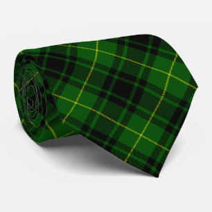 Gravata MacArthur tartan green plaid