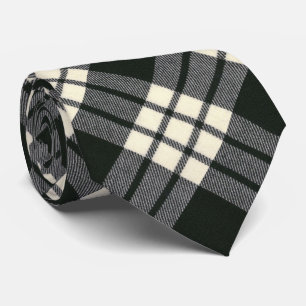 Gravata MacFarlane Black e White Modern Tartan
