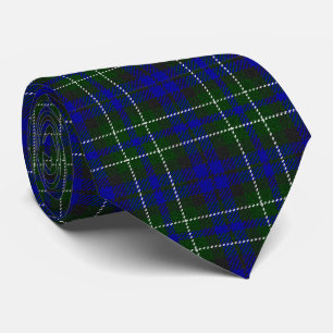 Gravata Macneil de Colonsay tartan xadrez verde azul