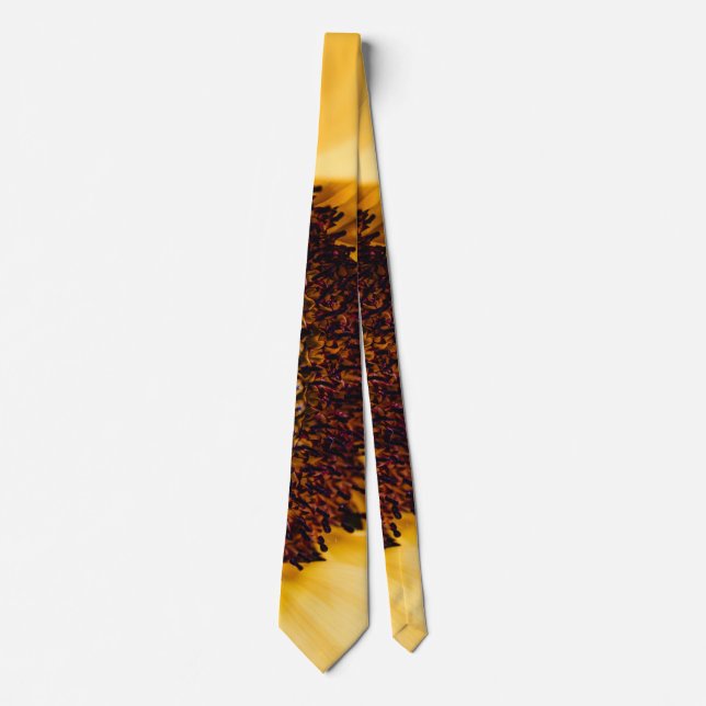 Gravata Macro Fotografia de girassol (Frente)